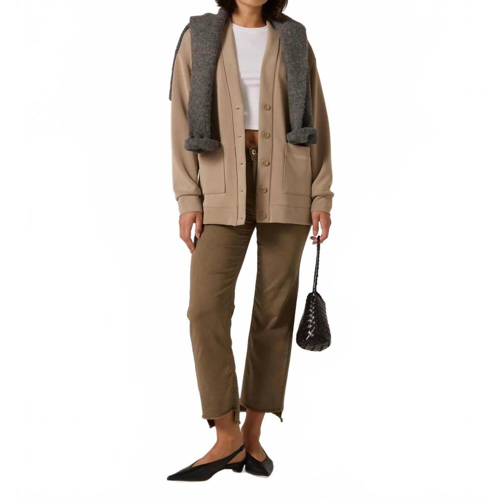 NEW 7DIAMONDS rev understated structure cardigan in hazelwood